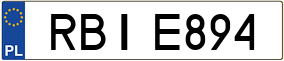 Trailer License Plate